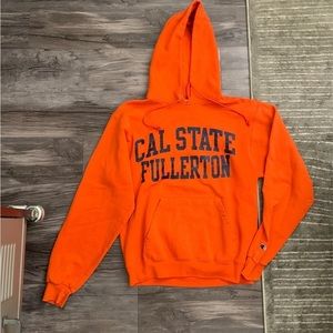 Champion Orange Hoodie - Cal State Fullerton